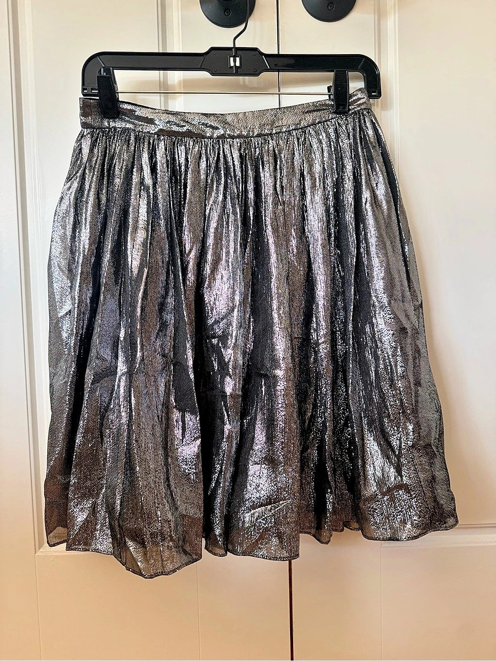 alice + olivia Metallic Midi Skirt Size 4 Like New